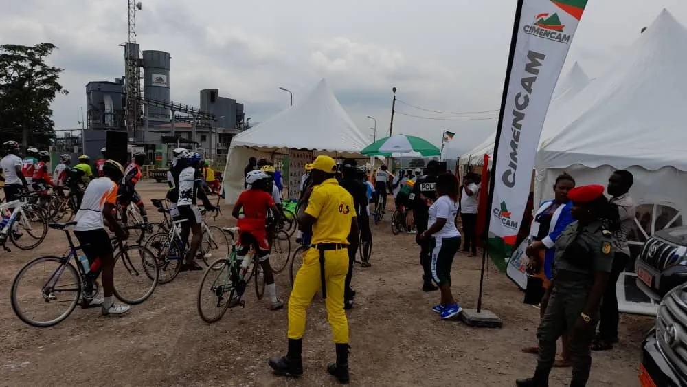Randonnée Cycliste "Coup de pédale dans la Région du Centre" : Cimencam reçoit la caravane à l’usine de Nomayos